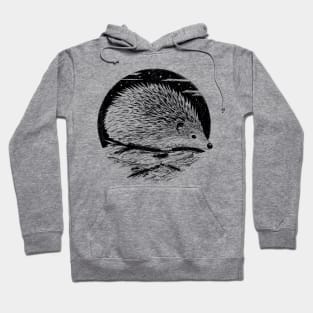 Vintage Hedgehog Gift for a Nature Art Lover Hoodie